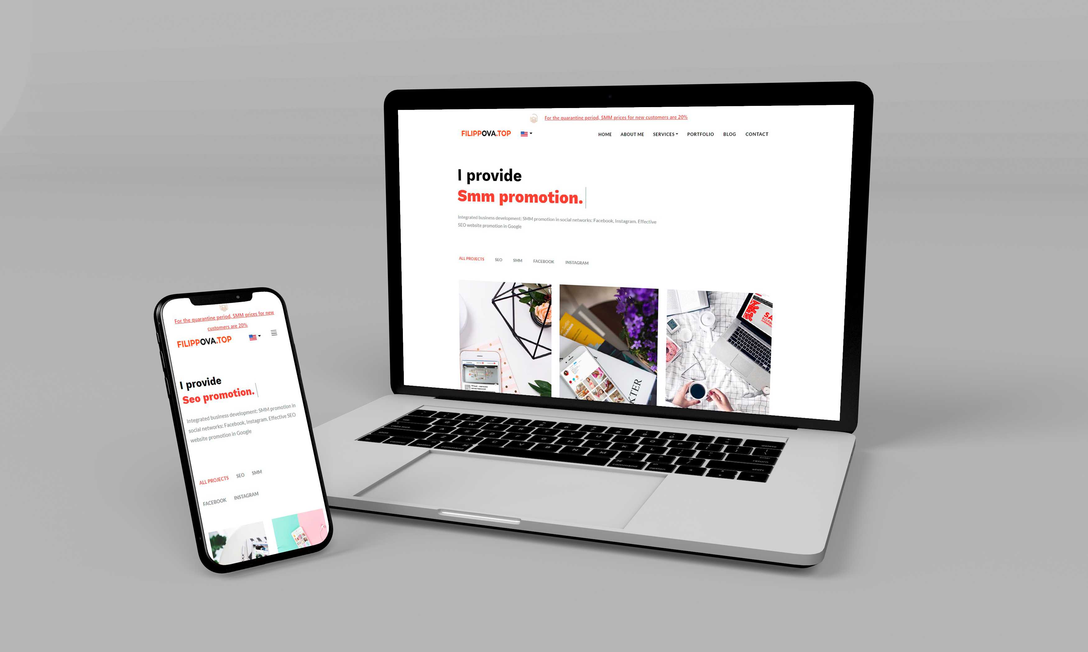 Personal site-business card seo / smm specialist
